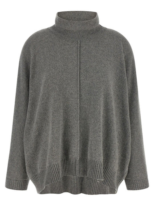 Central Stitching Sweater Sweaters And Cardigans Gray