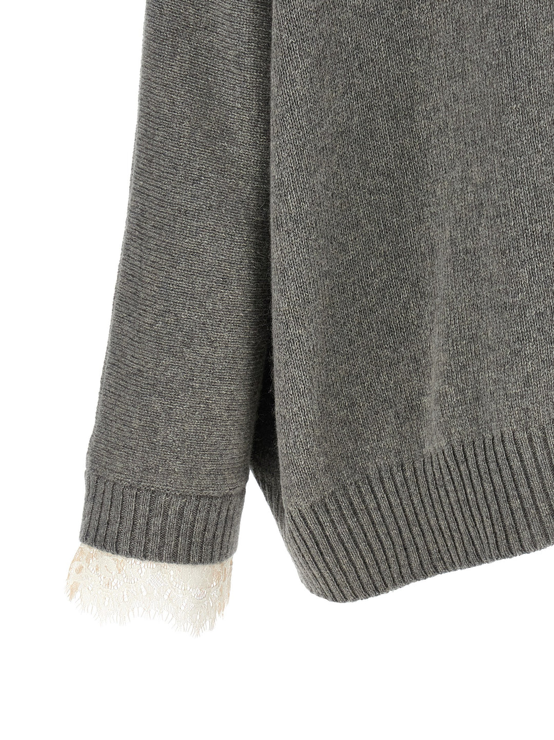 Alberta Ferretti Central Stitching Sweater Sweaters and Cardigans - Gray | 2e76efa01fa409d98d1d6ba536ac2c77c59a83a9