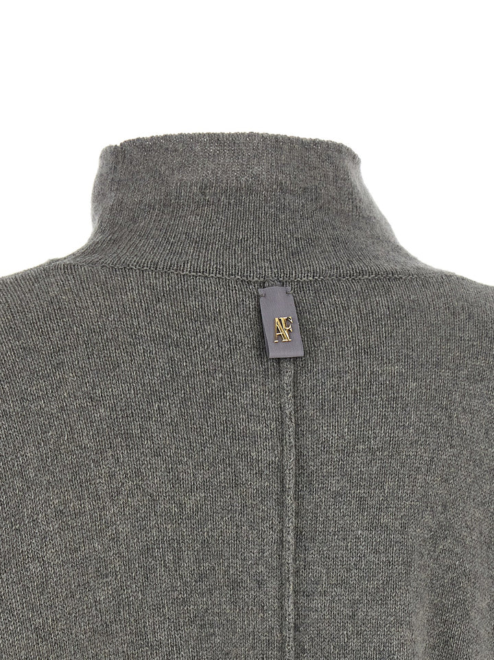 Alberta Ferretti Central Stitching Sweater Sweaters and Cardigans - Gray | 75550b15d6cddac8dfbafe7062f5c750bae54fce