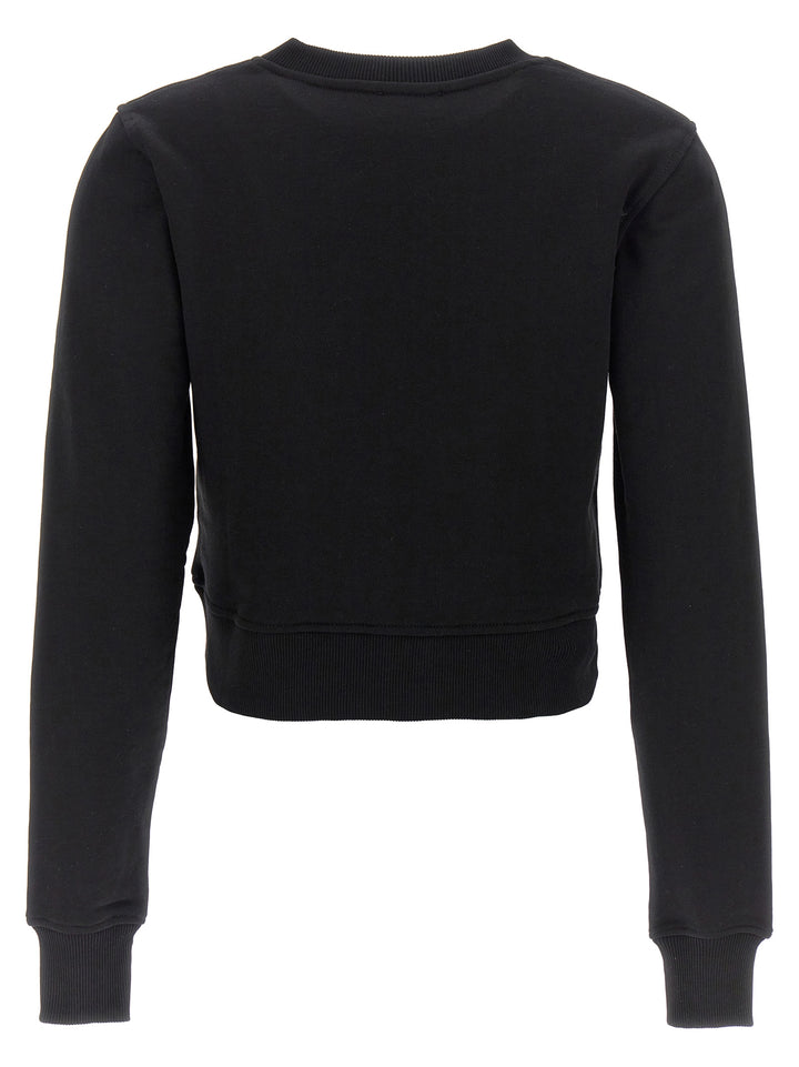 Diesel F-Slimmy Cropped Sweatshirt - Black | d8c74fcca19c5ba838e0744969012f7bf1050222