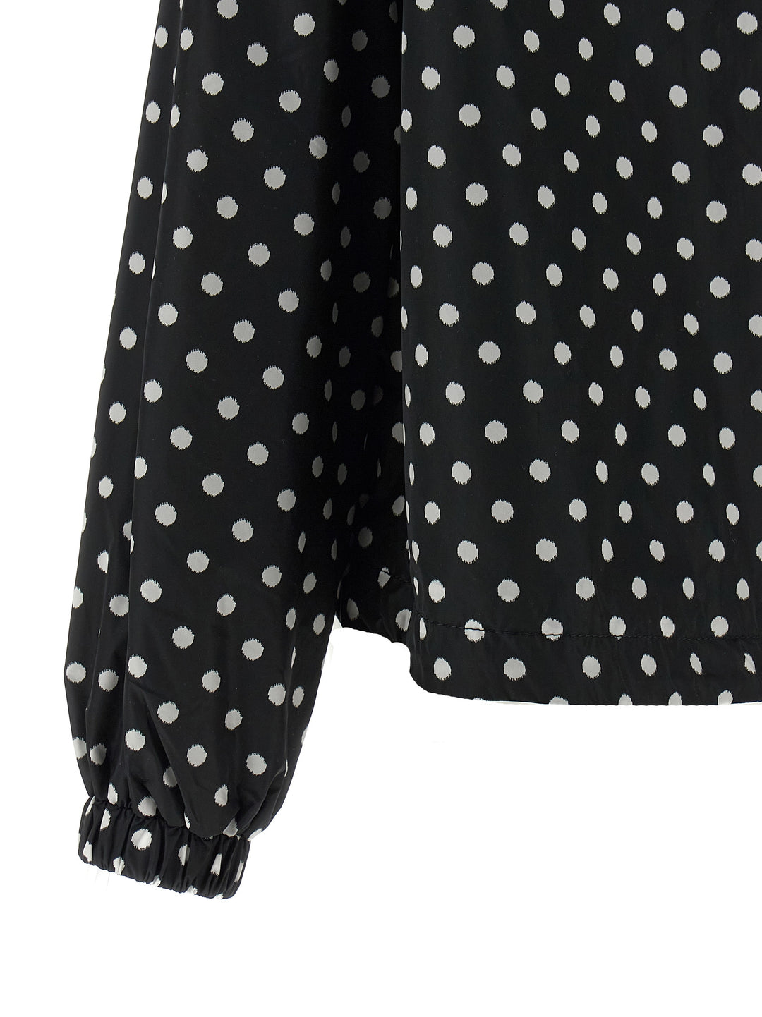Ganni Polka Dot Anorak Puffer Jackets - White/Black | bf60b1ea5ecd950fc592a4822cfdb90ef7311861