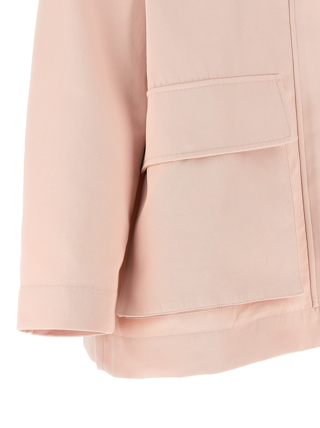 Ganni Twill Jacket Puffer Jackets - Pink | 54f2184a2344e4bd6dbefe8d0c38455b34564779