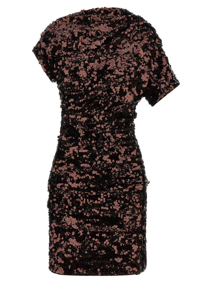 Ganni Brown Sequins Mini Dresses - Brown | 1eed53b3d288c4be3dea9b3e568396336fb16574