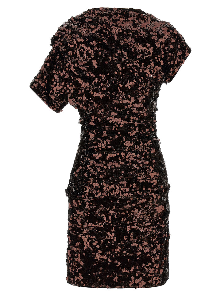 Ganni Brown Sequins Mini Dresses - Brown | 36e84b174d81752f9b5e9cadd9d0d7f433595b69