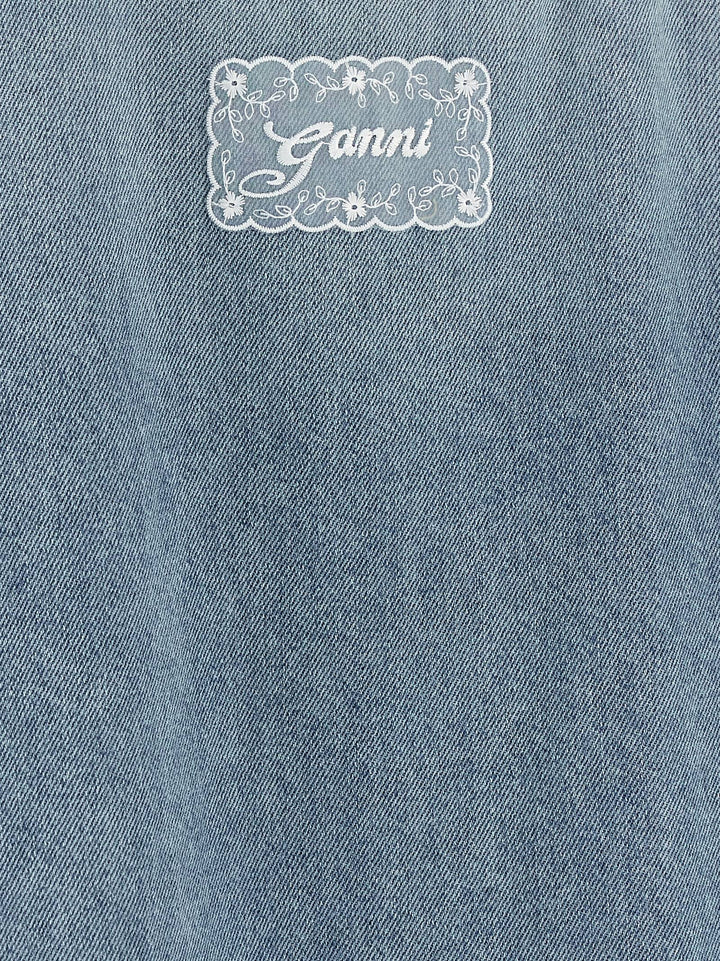Ganni Denim Dress Dresses - Light Blue | b51d71850d250a99263908f920753ffef13129fa