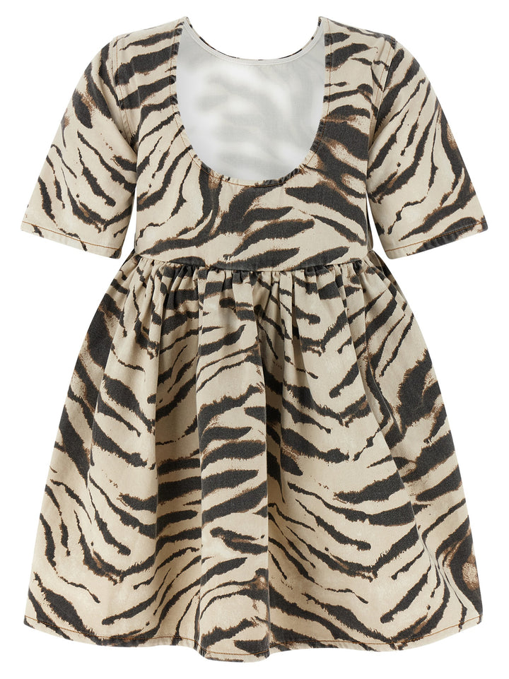 Ganni Zebra Denim Skirts - Multicolor | 61c17346a81a42c48b59f36699d16f731b578793