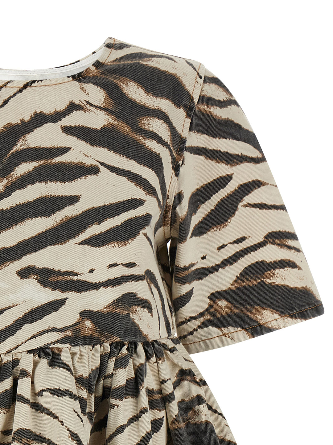 Ganni Zebra Denim Skirts - Multicolor | ae5745b4f9460a2ec7f52bac34252207185a1567