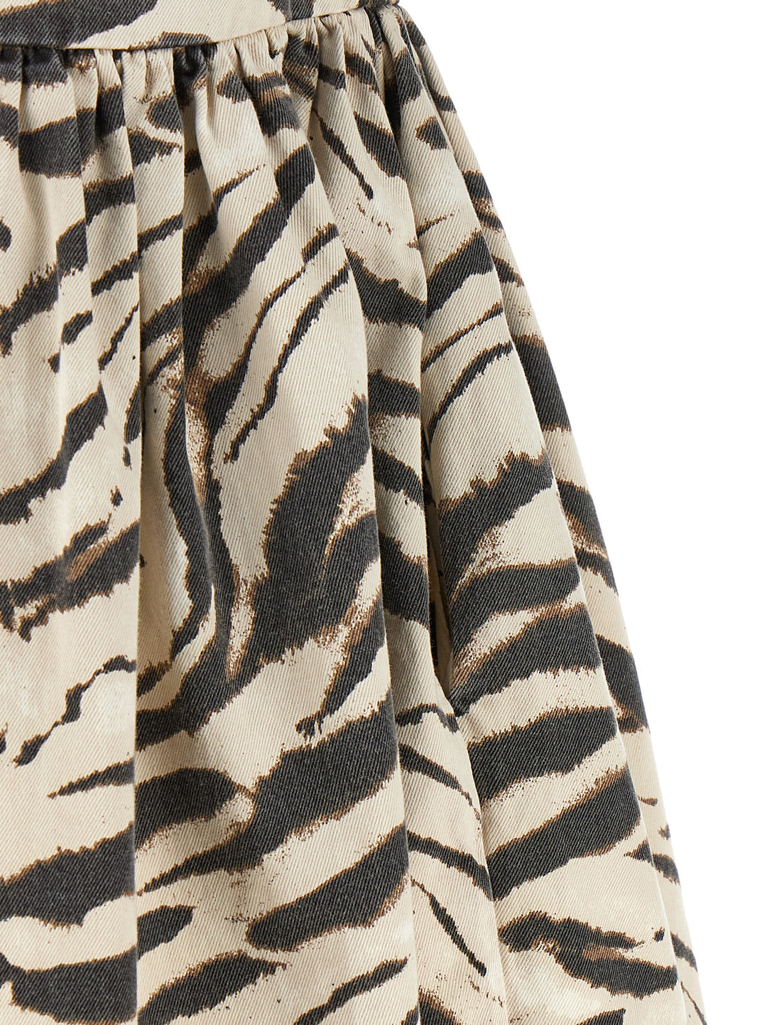 Ganni Zebra Denim Skirts - Multicolor | 6811a8725880056415730fc52264e72e7d1393da
