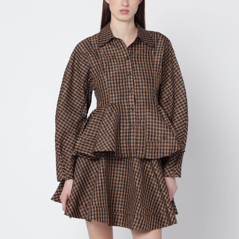 Ganni Shirts & Tops - Brown | c7167cfd9485ddc6d38e9cd6530d5463c793011e