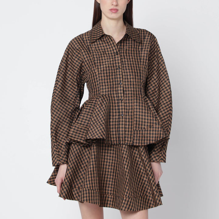 Ganni Shirts & Tops - Brown | c7167cfd9485ddc6d38e9cd6530d5463c793011e