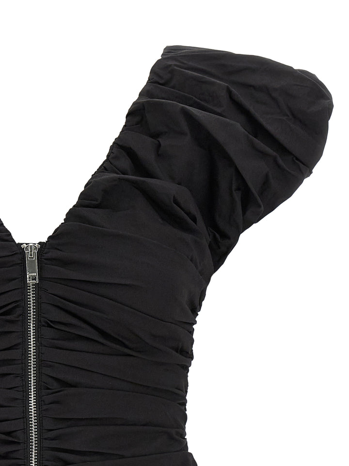 Ganni Black Ruched Tops - Black | d41f5e0b69fa9ae47208d5f807604bad44a31cd3