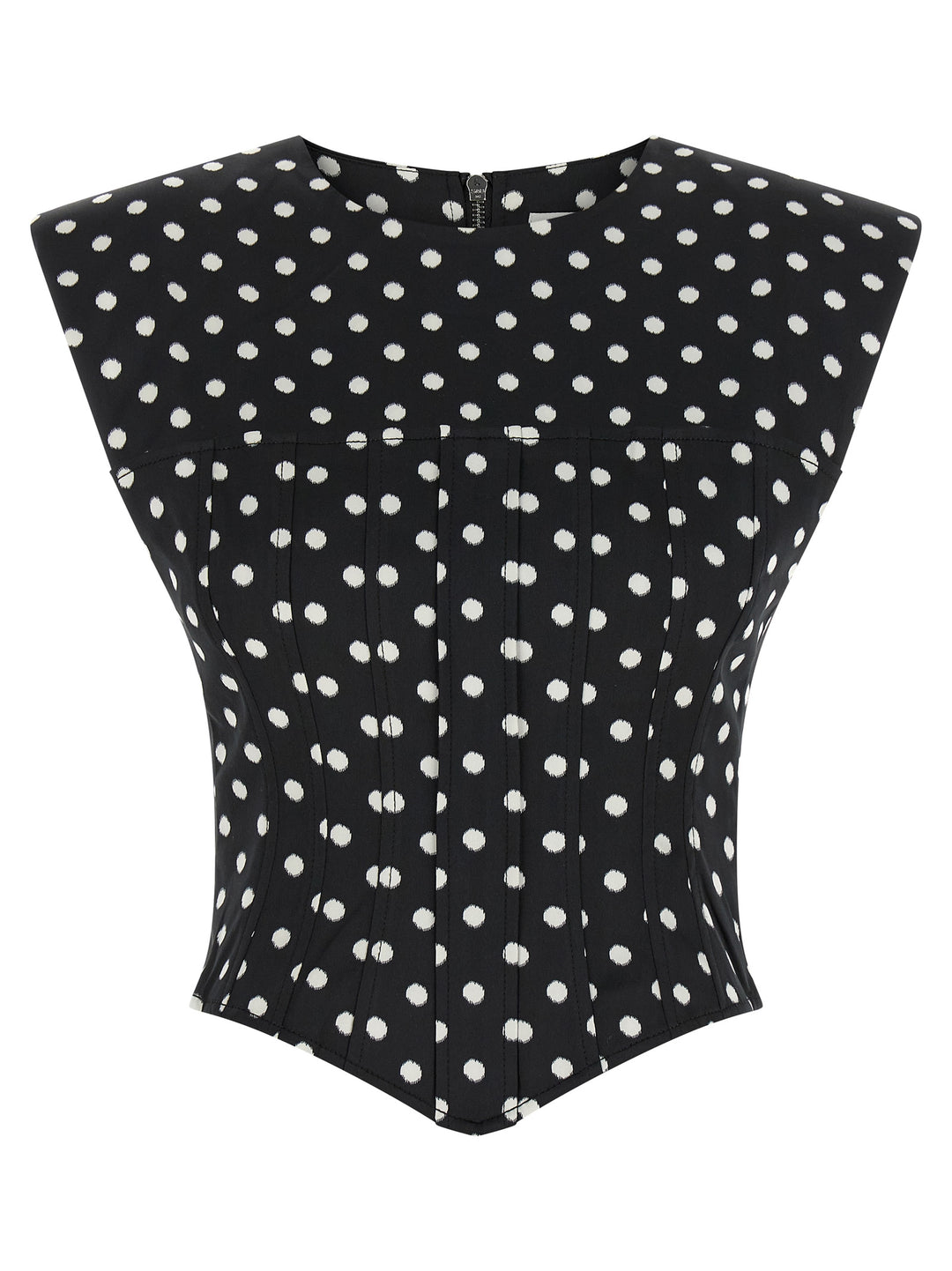 Ganni Polka Dot Tops - Black | e96686179fb844da489c26c7d8379c2157ab6462