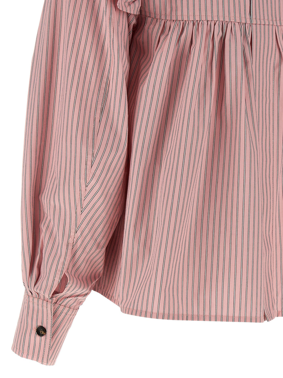 Ganni Striped Blouse Shirt and Blouse - Pink | ba9b4510041d2df47fae8d18356ee2f42702ee54