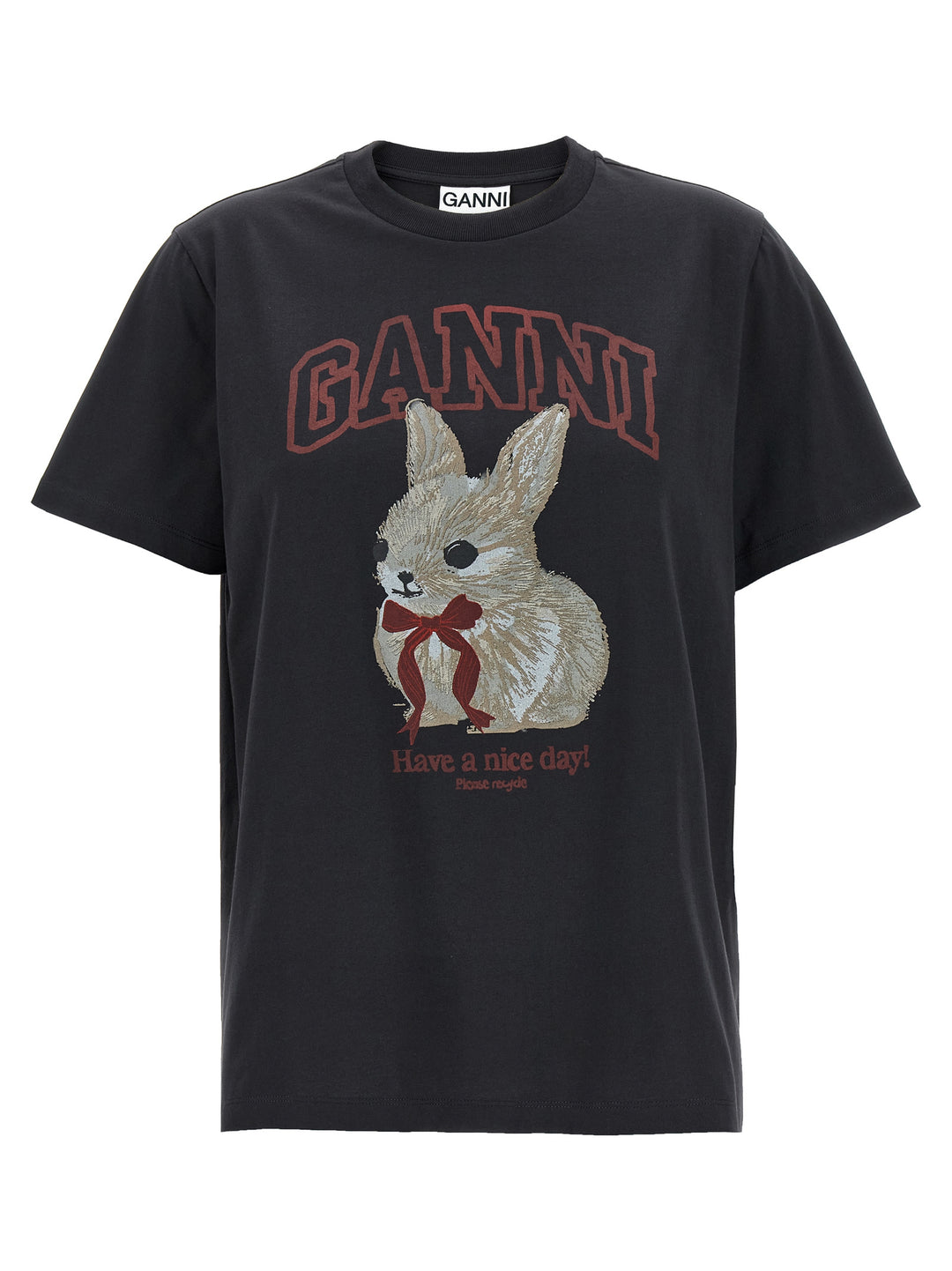 Ganni Printed T-shirt - Black | 3601cfc1589e3a5b8de92dd241ca423866434ff7