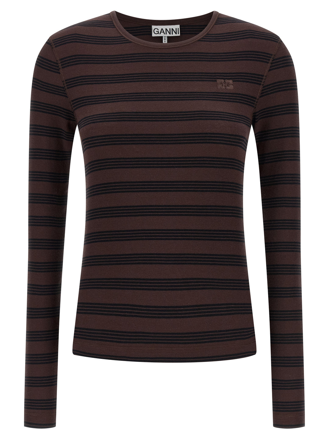 Ganni Striped Sweater T-shirt - Multicolor | 43514a421c38b20e4c17e08872f44210d8780ac6
