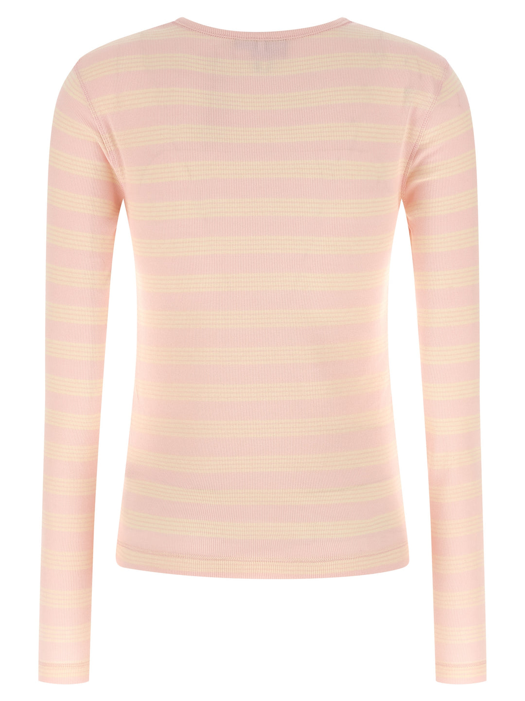 Ganni Striped Sweater T-shirt - Pink | 4d08354a96c45045b11487fc7cab63a6a75f07bf