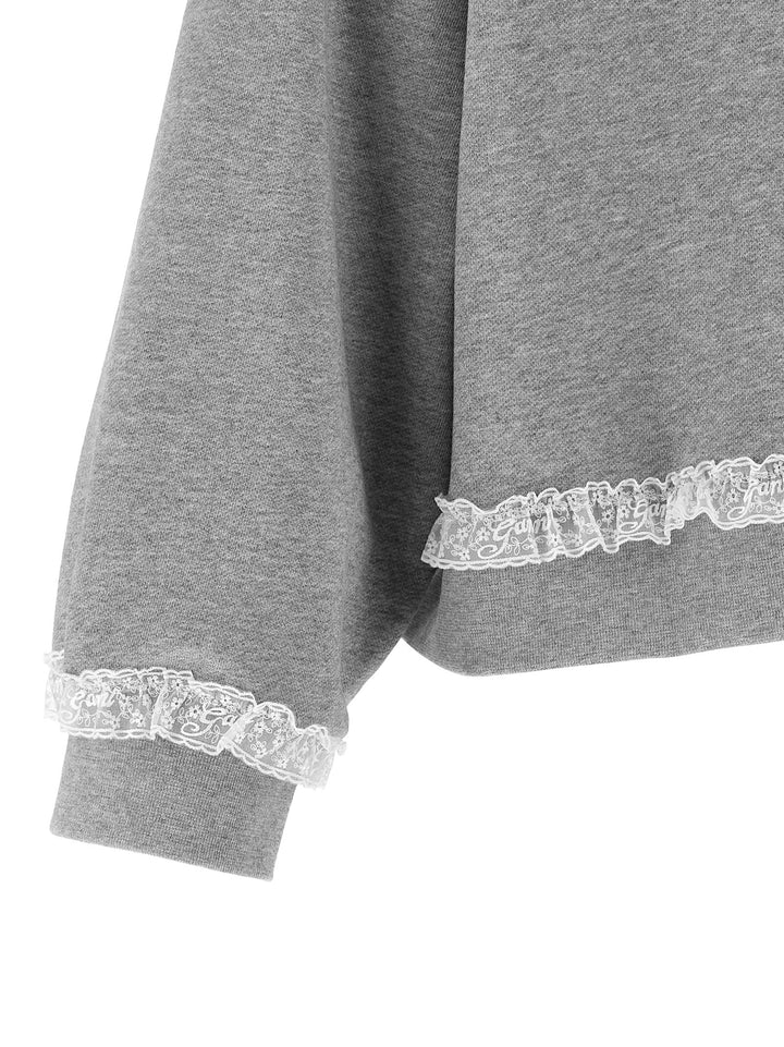 Ganni Isoli Sweatshirt - Gray | 774fbe5775ac6ea1f686e33fcdd0cd7e3f2db158