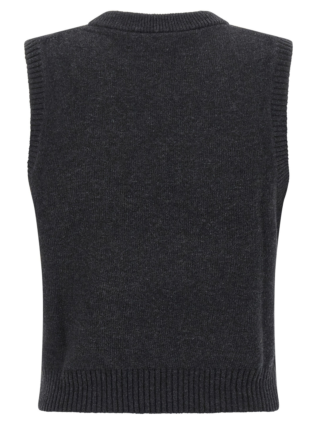 Ganni Cherry Gilet - Black | a49afb4d73e4a15f0bfadd689c09385392607450