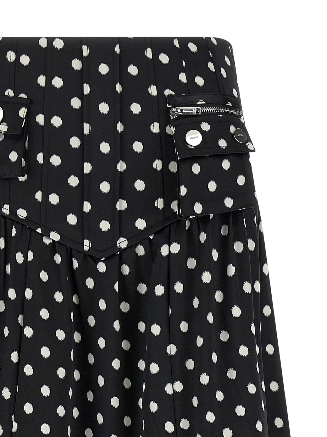 Ganni Polka Dots Skirts - Black | 65a3a803c1d2eb7bc6b5f1d9f9a97e2838b8c98e