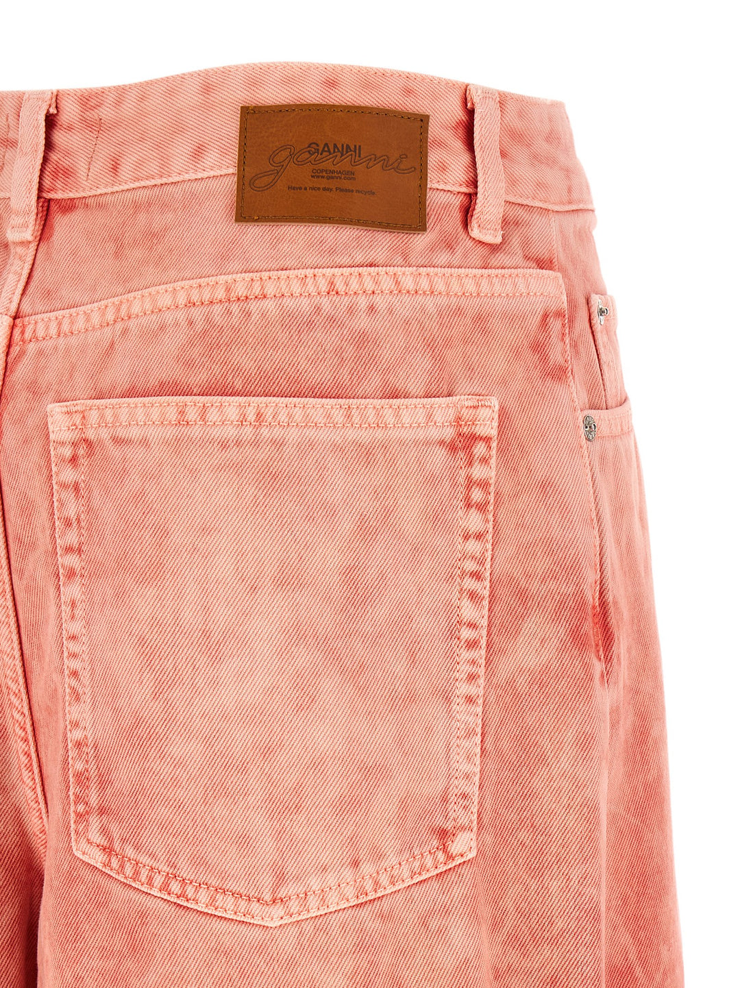 Ganni Cropped Jeans - Pink | a5ad609f8c88f8f467b9f292146af2e15b249733