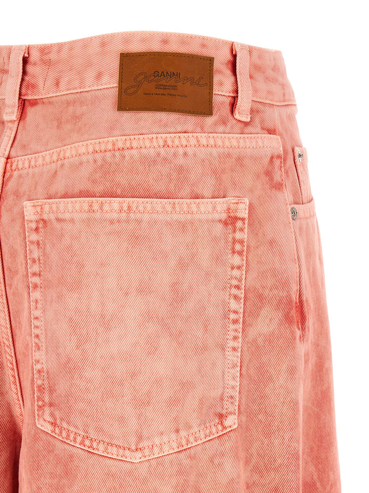 Ganni Cropped Jeans - Pink | a5ad609f8c88f8f467b9f292146af2e15b249733