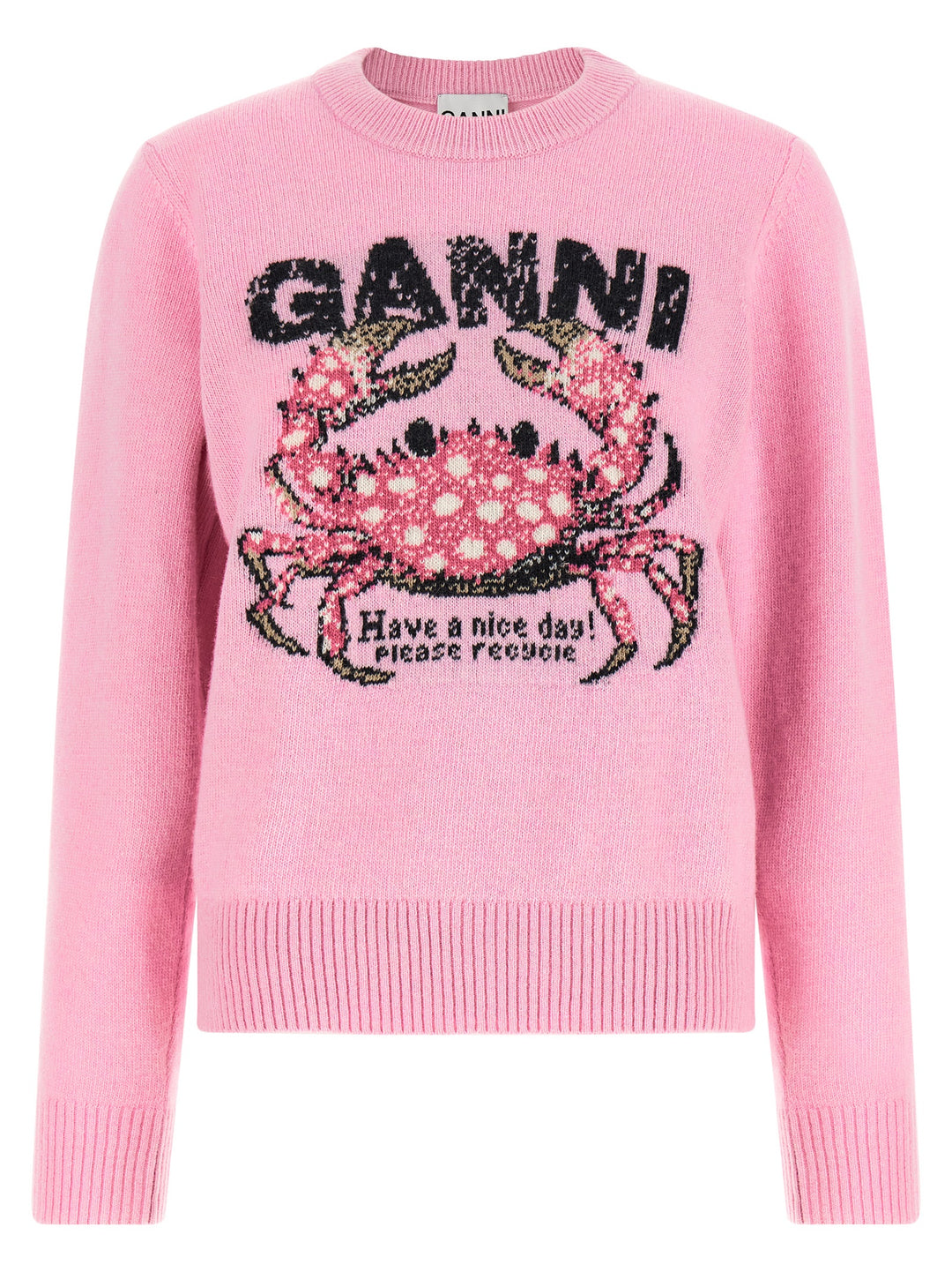 Ganni Crab Sweatshirt - Pink | 53bb74d75c478dec11c1c287837d3b3b9ac698e4