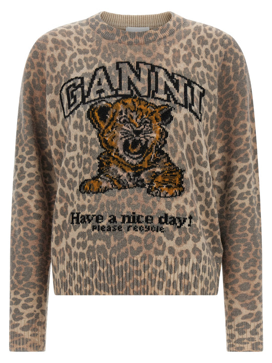 Tiger Sweatshirt Beige