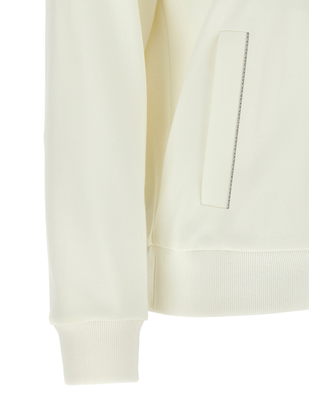 Peserico Punto Luce Sweatshirt - White | 68b8187e1db868f971d01abdbf4ee6e387ae4fab