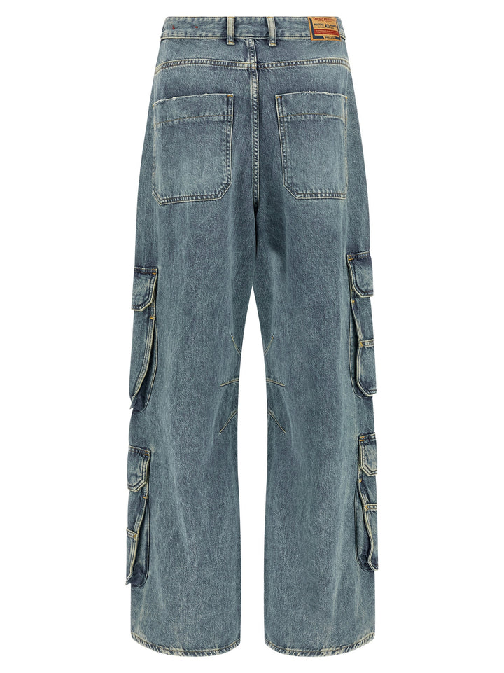 Diesel D-Sire-Cargo-D Jeans - Light Blue | f097e68a8f7c8ba4b13c4a9729b54d144559859f