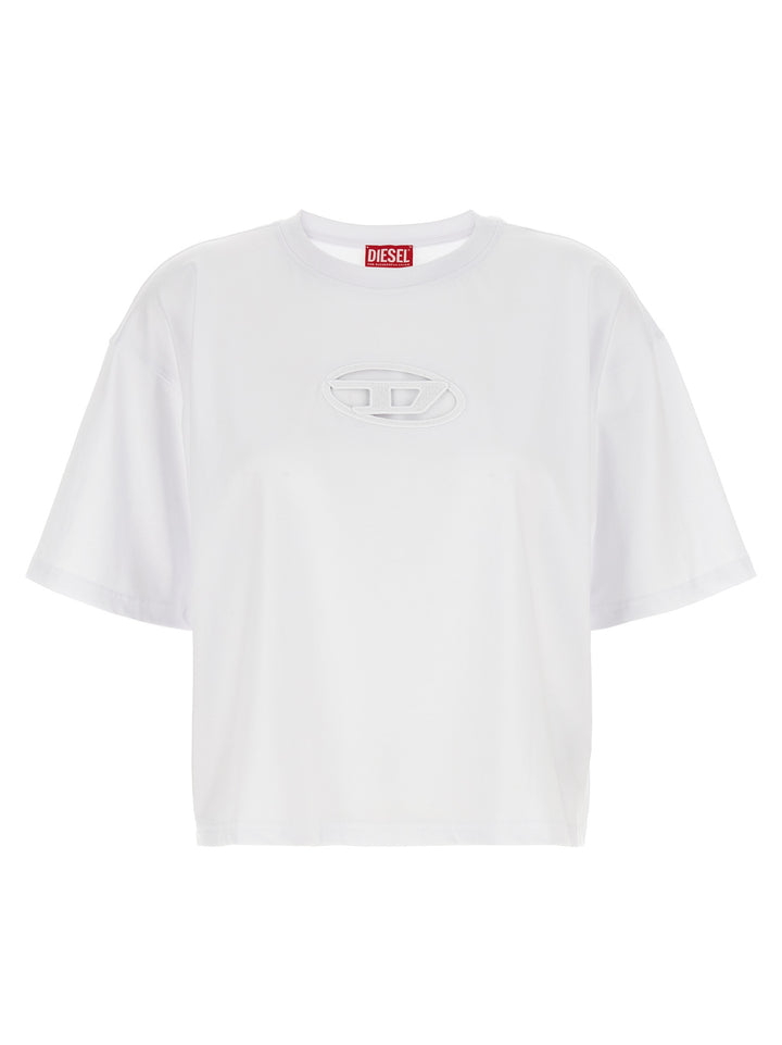 Diesel T-Buxt-Crop-Od T-shirt - White | eb952a240b8e6e519919432e752c1698f08cbbf4