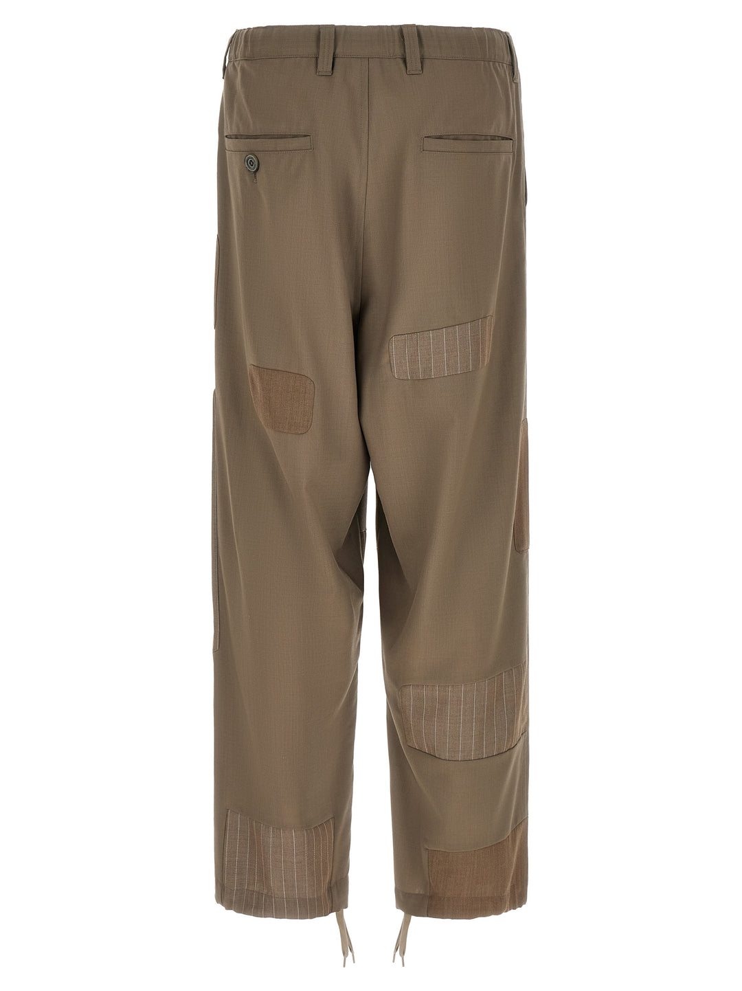 Maison Mihara Yasuhiro Repaired Wool Pants - Beige | e541ddf5fd418f2d091d9a0ba2594f814fce398f