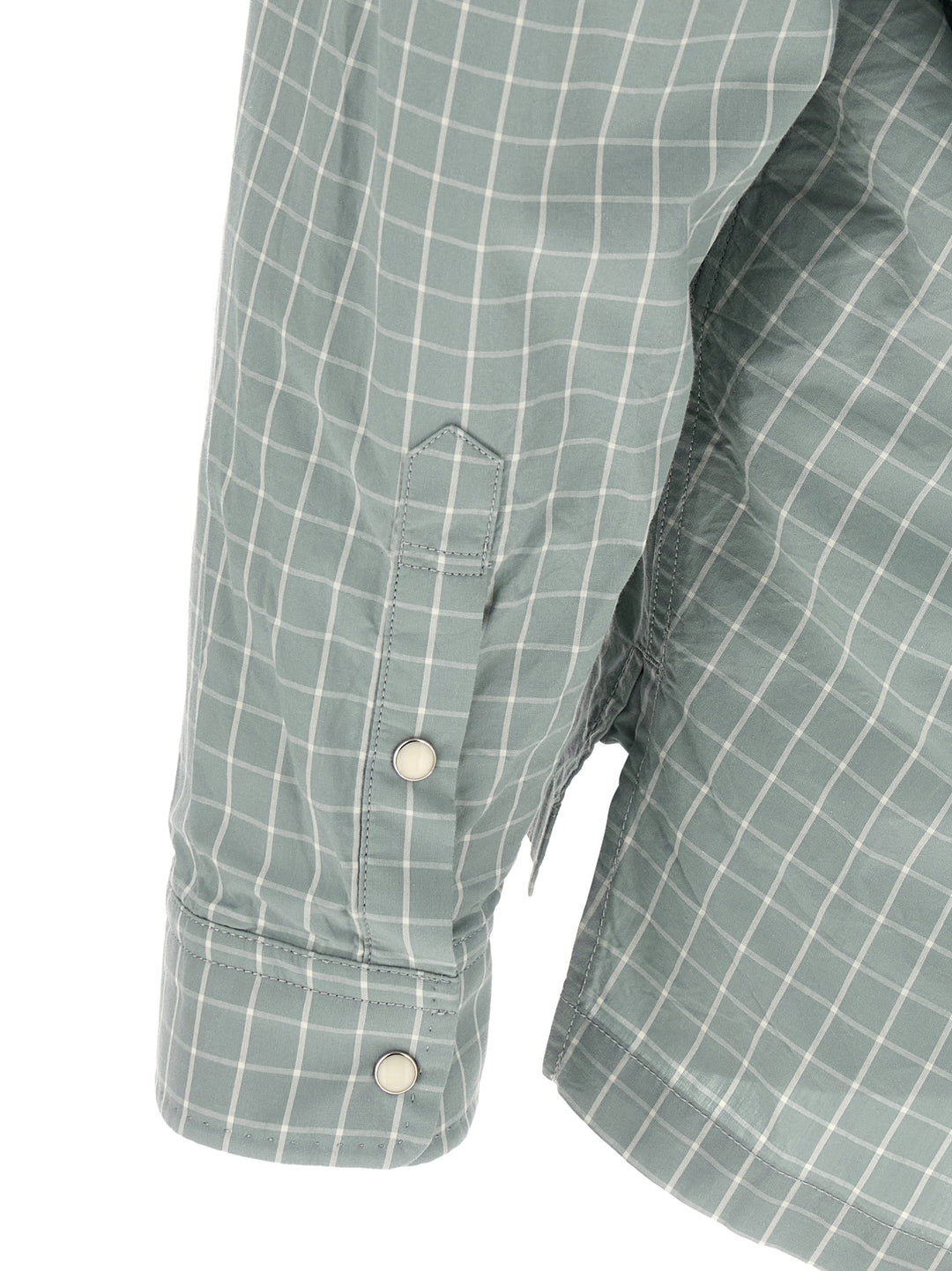 Maison Mihara Yasuhiro Shirt Adhesive Decorations Shirt and Blouse - Light Blue | 1508a710c1eb78530821d5464b907534436c3df9