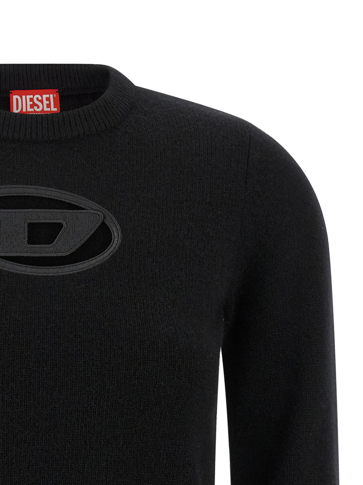 Diesel M-Areesa-Slim Sweaters and Cardigans - Black | 153a3c2a69730ad04fa970af7557847df82b8c55