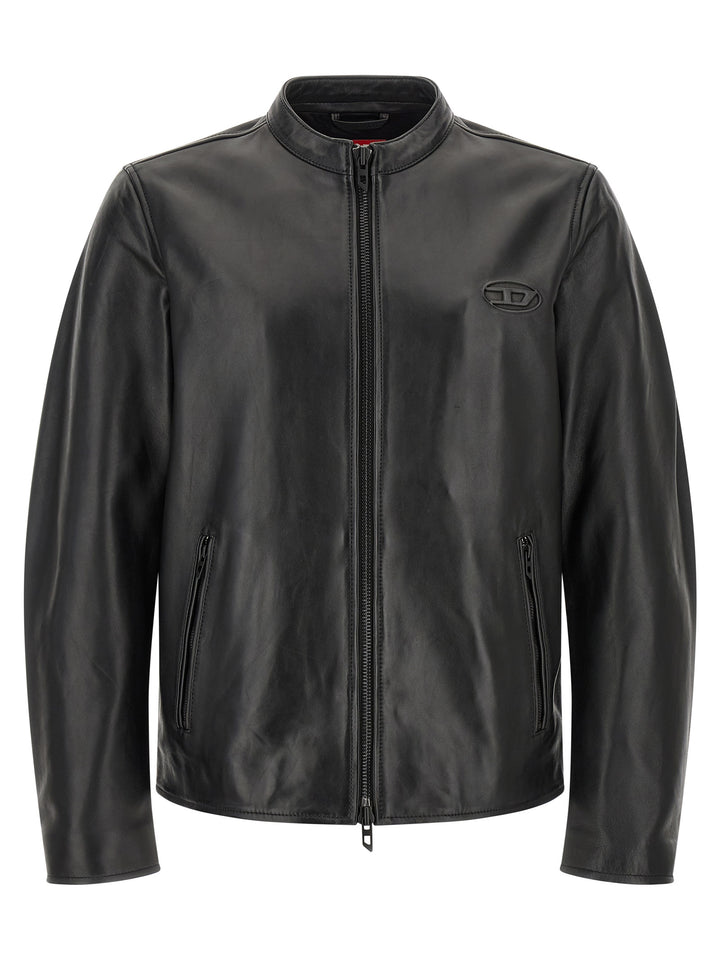 Diesel L-Tad-Wrd Puffer Jackets - Black | 567941bf534d4faaa800d5340ab8f409beee8a86