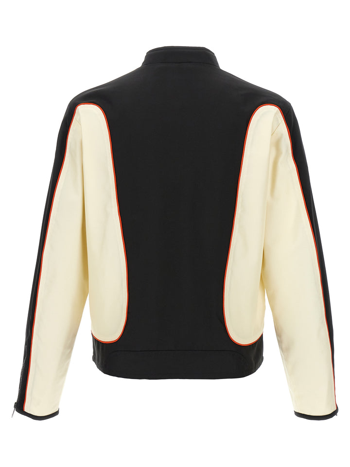 Diesel J-Blink-Wrd Puffer Jackets - White/Black | a788046907e7f9df752688143183ec9bd9315983