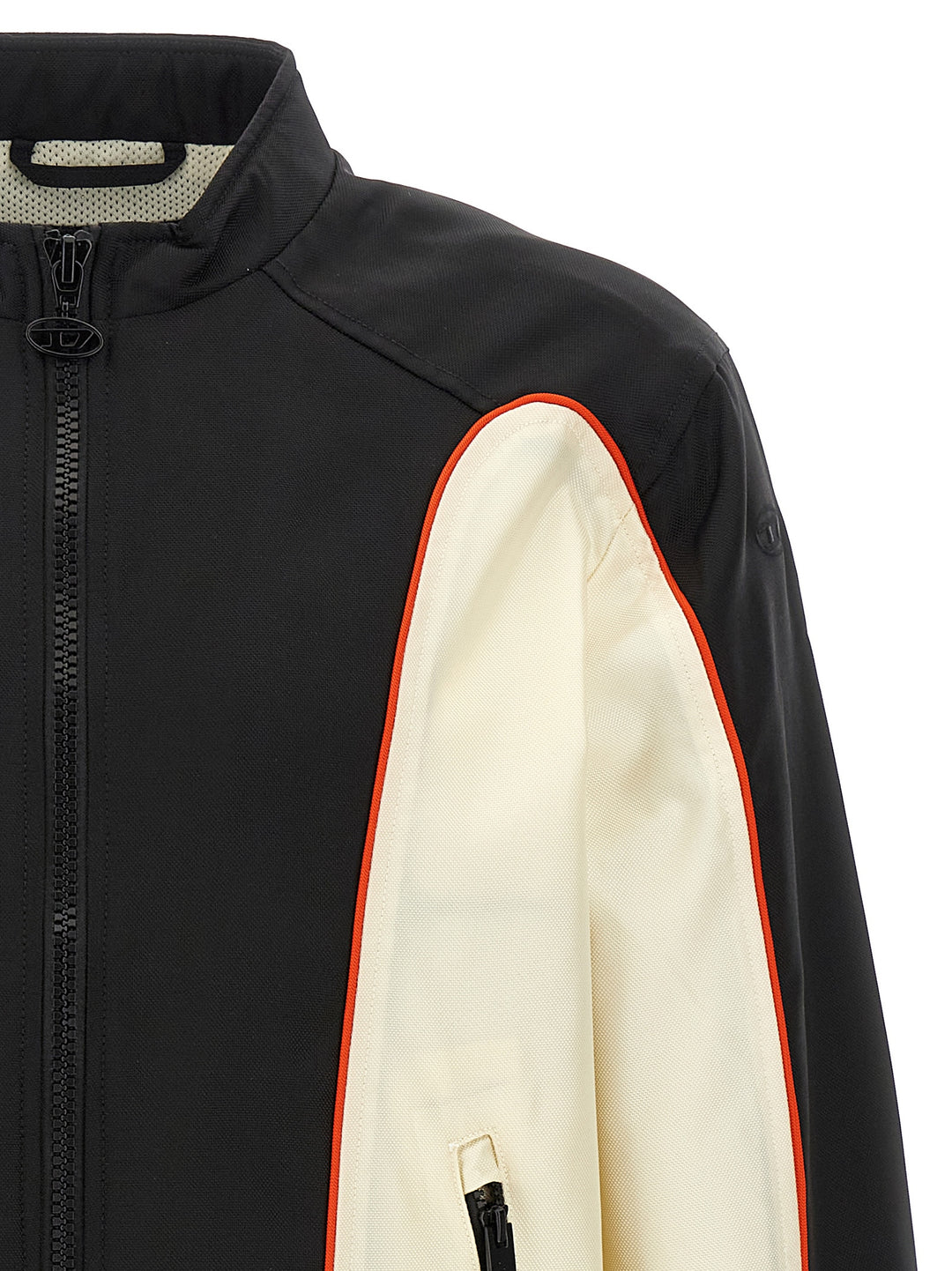 Diesel J-Blink-Wrd Puffer Jackets - White/Black | 4245ce08beb90993d8bd6e87e00795c9c488302b