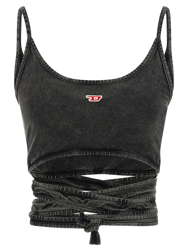 Diesel Leya Tail Tops - Black | 81abd5245d465e158caa576ee2f232f24e77a307