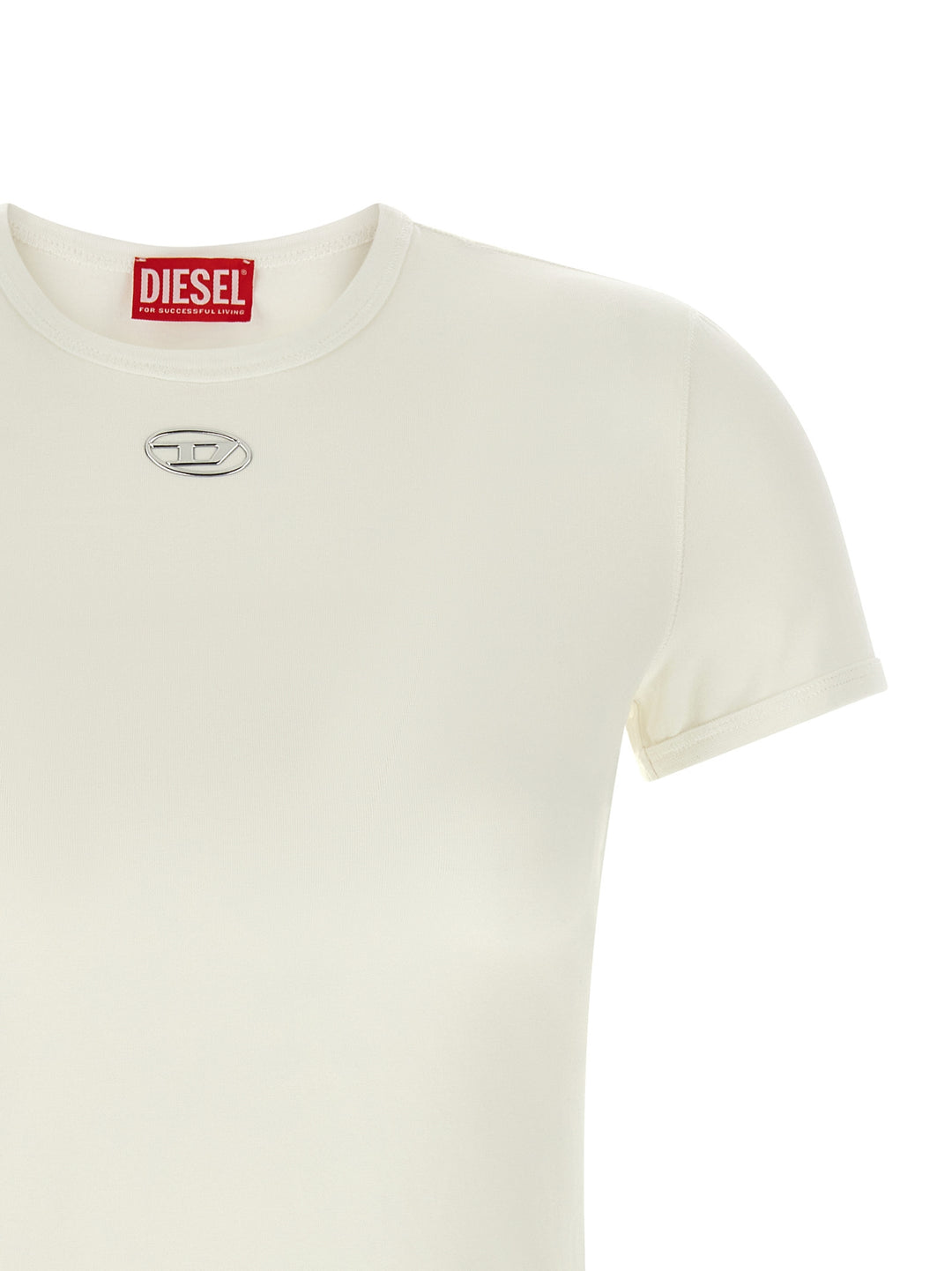 Diesel Uncutieslong-Od T-shirt - White | b494dab4a32ae7af6657d69d32182cf717ab5abe
