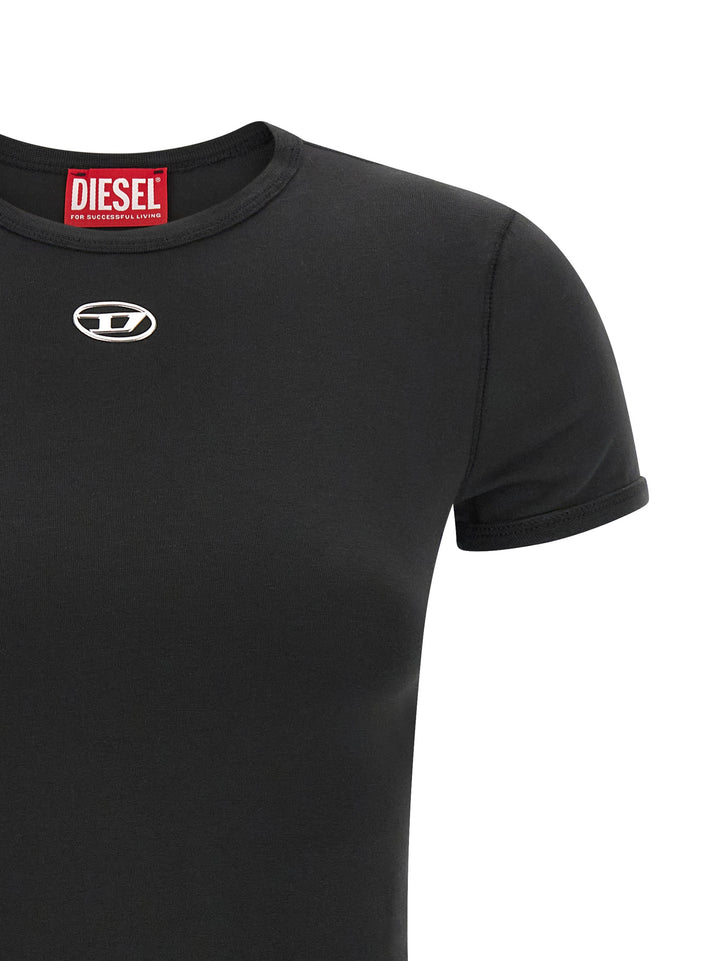 Diesel Uncutieslong-Od T-shirt - Black | 7247bbe142722f55a92061a535c006147a1c82ec