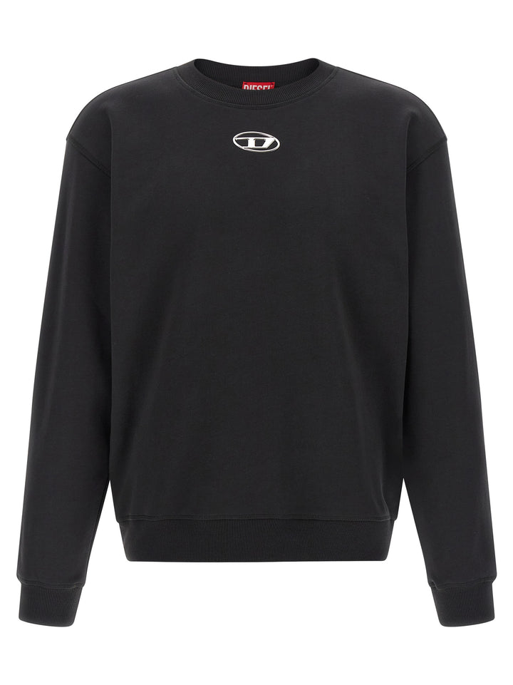Diesel S-Norm-Iod Sweatshirt - Black | 428c5f2345c12c4294dee0b6f4870333f747c935