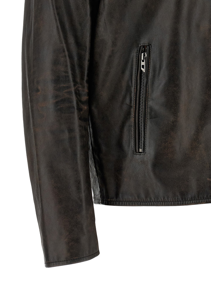 Diesel L-Amar-Wrd Puffer Jackets - Brown | 758d0b0bb4d6abe87fce20387dbc997f973ecc3a