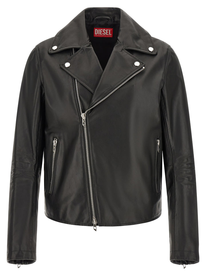 Diesel L-Eo-Wrd Puffer Jackets - Black | 9149f9c4bf56f38c5dd7b9b324c15c723eab6a33