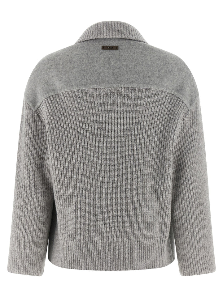 Peserico Double Cloth Jacket Puffer Jackets - Gray | c20dc52a7d4612a7c03b94adcc8f834273820598