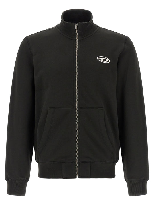 S-Ginn-Zip-Iod Sweatshirt Black