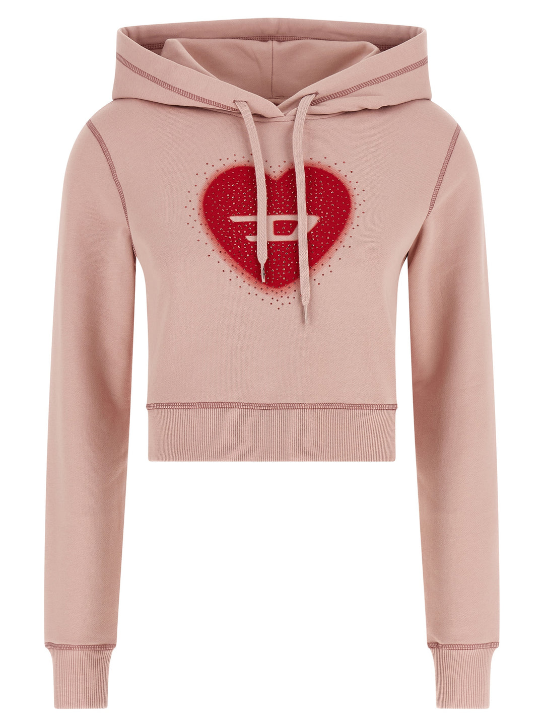 Diesel F-Slimmy-Hood-S5 Sweatshirt - Pink | 760b9d8e1d20e2712cfbedead26b379d976c4d76