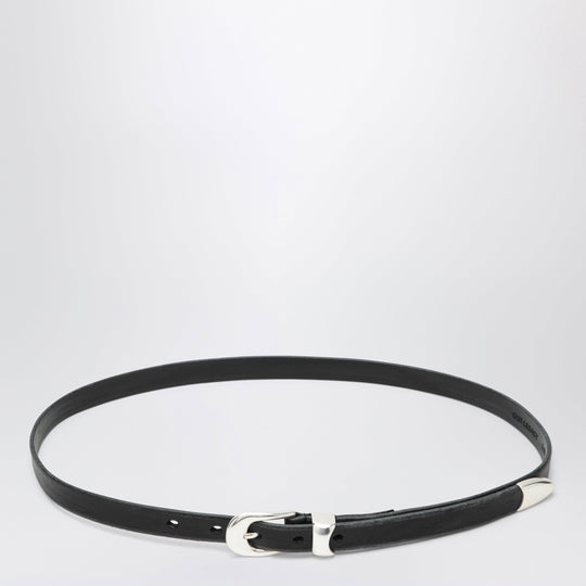 Olega Belt In Black Calfskin Leather