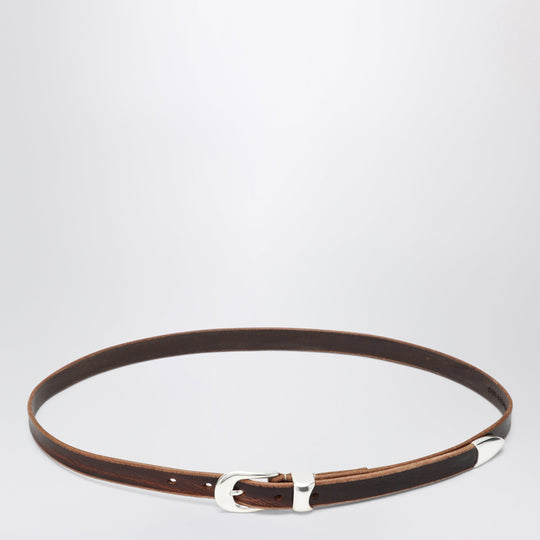 Olega Belt In Brown Calfskin Leather