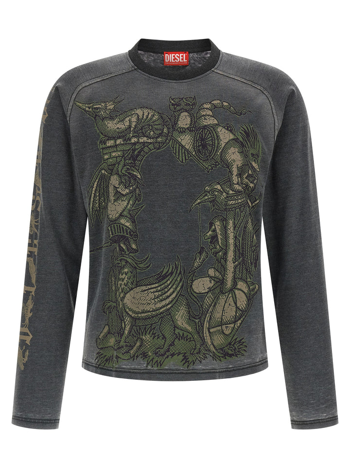 Diesel T-Jori-A T-shirt - Gray | 06727a2e980d37057b78fba8412192d732d3f7b1