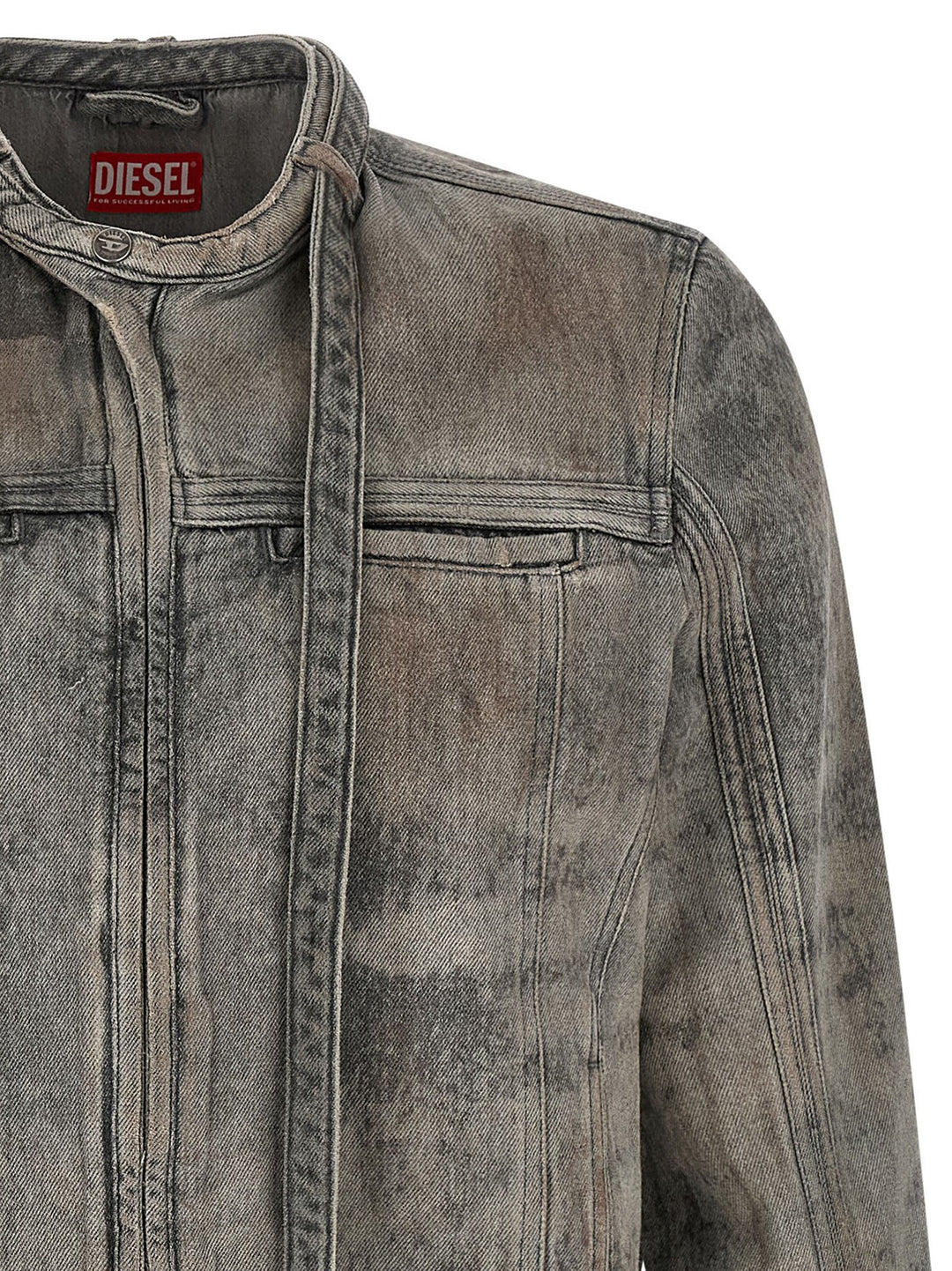 Diesel D-Vulmar-Fsi Puffer Jackets - Gray | 5d2b75a459d64fce14127f39147bf703af320582