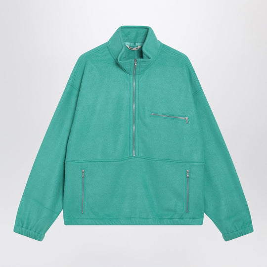 Jade Silk-Yarn Fleece